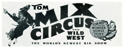 Tom Mix Circus poster.