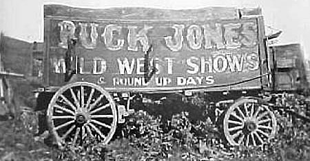 Buck Jones Wild West Shows and Round-Up Days wagon.