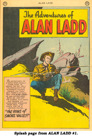 Splash page from ALAN LADD #1.