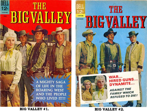Covers to BIG VALLEY #1 and #2.