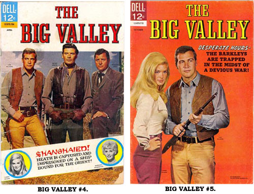 Covers to BIG VALLEY #4 and #5.
