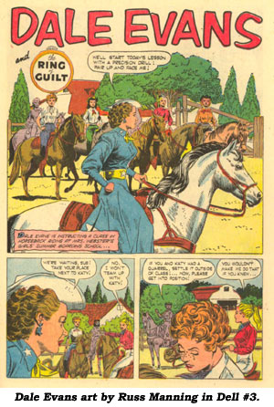 Dale Evans art by Russ Manning in Dell #3.