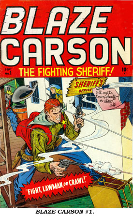 Cover to BLAZE CARSON #1.