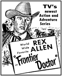 TV GUIDE ad for "Frontier Doctor".