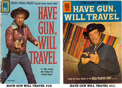 Covers to HAVE GUN WILL TRAVEL #10 and #11.