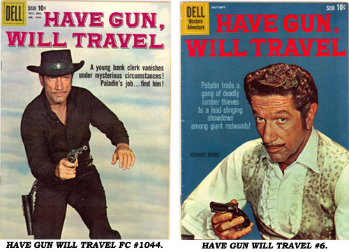 Covers to HAVE GUN WILL TRAVEL FC #1044 and #6.
