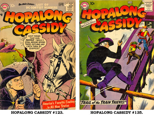 Covers to HOPALONG CASSIDY #123 and #135.