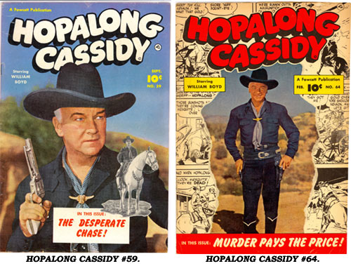 Covers to HOPALONG CASSIDY #59 and #64.