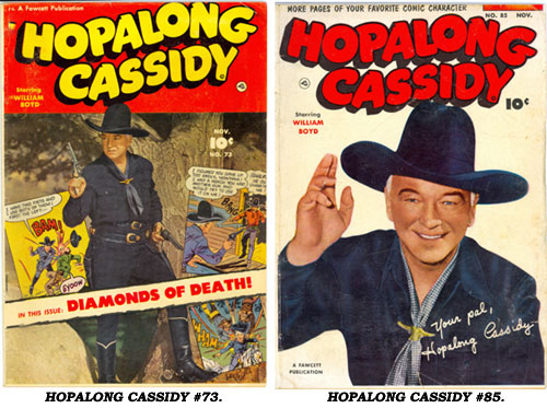Covers to HOPALONG CASSIDY #73 and #85.
