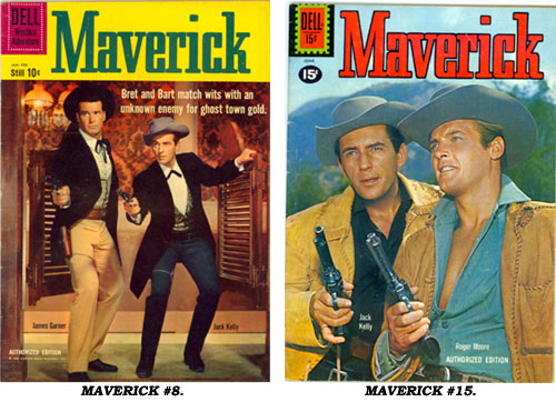 Covers to MAVERICK #8 and #15.