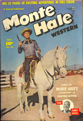 Cover to MONTE HALE WESTERN #54.