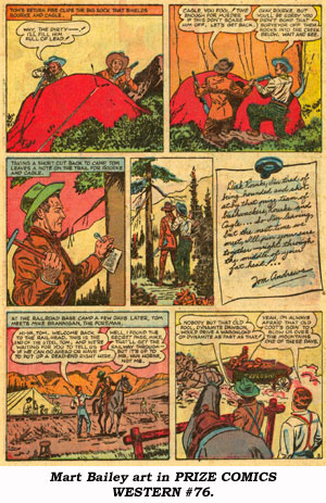 Mart Bailey art in PRIZE COMICS WESTERN #76.