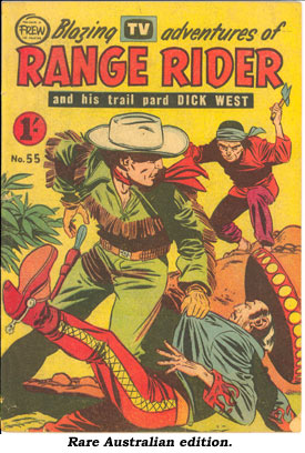 Rare Australian edition of RANG RIDER comic book.