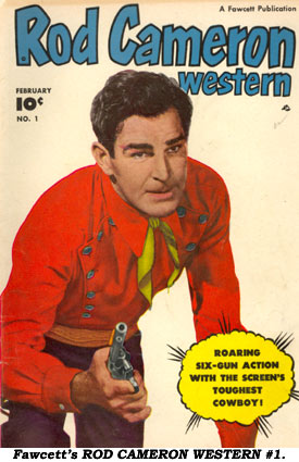 Cover to Fawcett's ROD CAMERON WESTERN #1.