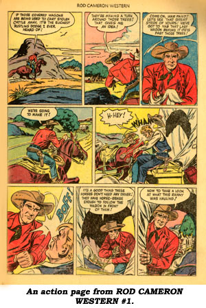 An action page from ROD CAMERON WESTERN #1.