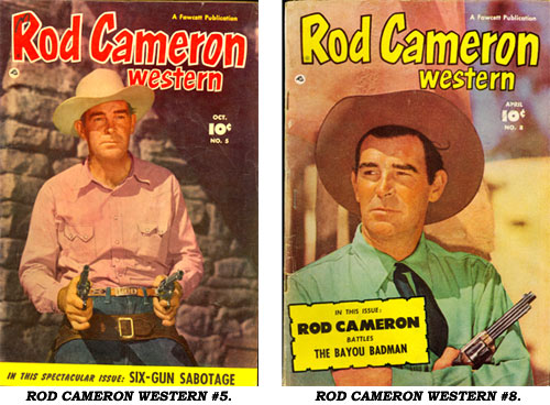Covers to ROD CAMERON WESTERN #5 and #8.