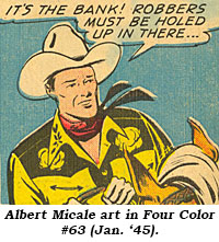 Albert Micale art in Four Color #63 (Jan. '45).