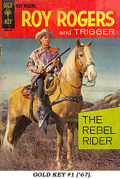 Cover to ROY ROGERS AND TRIGGER Gold Key #1 (1967).