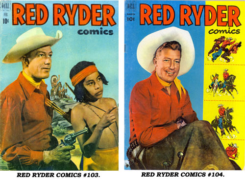 Covers to RED RYDER COMICS #103 and #104.