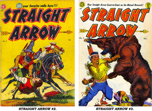 Covers to STRAIGHT ARROW #2 and #3.