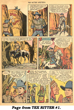 Page from TEX RITTER WESTERN #1.