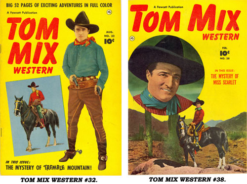 Covers to TOM MIX WESTERN #32 and #38.