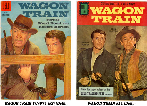 Covers to WAGON TRAIN FC#971 (#2) and #11 from Dell.