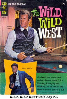 Cover to WILD, WILD WEST Gold Key #1.