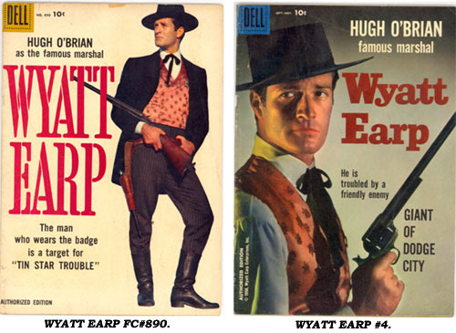 Covers to Dell WYATT EARP FC#890 and #4.