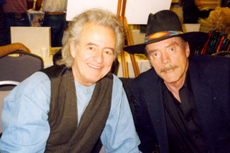Henry Darrow (Manolito) and Ted Markland (Reno) from “The High Chaparral” at a Hollywood Collector’s Show.