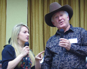 Following “The Virginian” panel discussion Gary Clarke and his talented daughter Ava performed a masterful “Who’s On First” Abbott and Costello comedy routine.