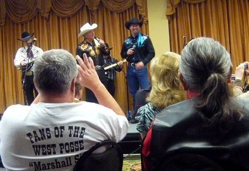 Dusty Rogers and son Dustin Rogers and The High Riders gave us terrific 100 minute western music concert at the Saturday night banquet.