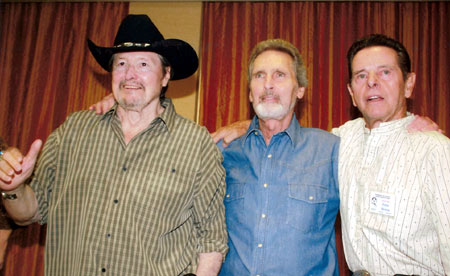 Reunited for the first time since 1967...44 years...at “A Gathering of Guns 3”, three stars of “Laredo”: William Smith, Robert Wolders, Peter Brown.