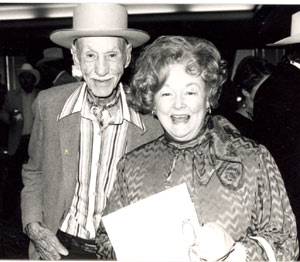 Hank Worden and Dorothy Fay Ritter at an early film festival.