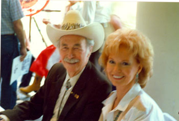 Eddie Dean reunited with his PRC leading lady Shirley Patterson at a Charlotte, North Carolina, Western Film Fair.