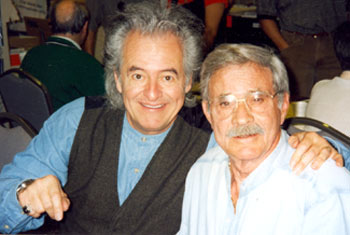 Henry Darrow (Manolito) and Bobby Hoy (Joe) both of “High Chaparral” at a Hollywood Collector’s show in the ‘90s.