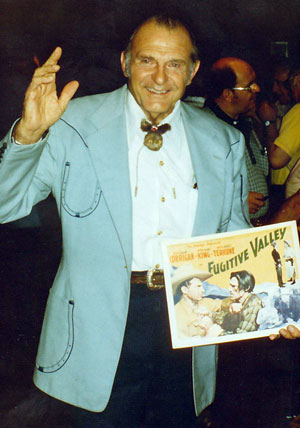 Ray “Crash” Corrigan at the Memphis Film Festival in 1975.