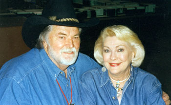 Gregg Palmer and Lori Nelson at the 1997 Knoxville Film Festival.