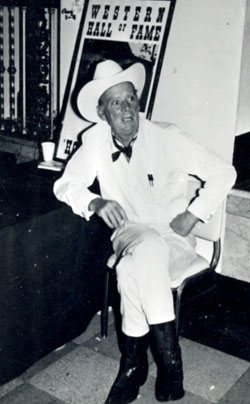 Russell Hayden, former Hopalong Cassidy sidekick, star of his own Columbia B-Western series and star of TV's “Cowboy G-Men” at an early Western film fair.