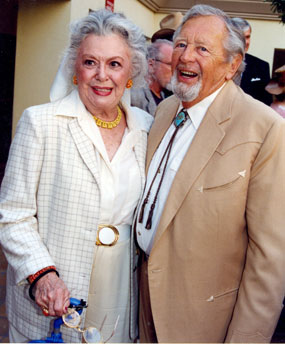 Old friends since they made “Gone with the Wind” together in 1939, Ann Rutherford and Rand Brooks at a Hollywood get-together.