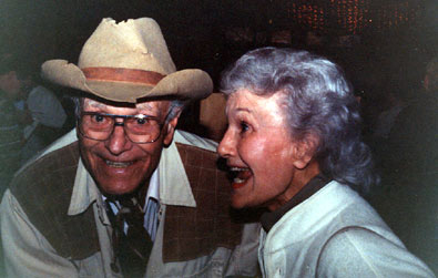 Is that a twinkle in House Peters Jr.’s eye as he shares a laugh with pretty Peggy Stewart at a Ray Courts Collector's Show event in California.