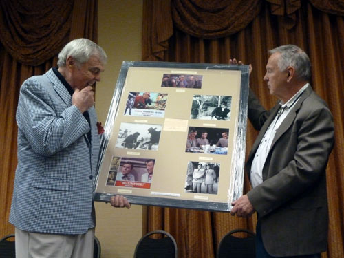 Ed Falukner graciously donated several great photos of he and Duke which Ray Nielsen framed. It was then auctioned off at the banquet.