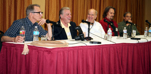 Thursday afternoon panel discussion with Johnny Crawford, Bobby Clark, moderator Ray Nielsen, Jeff Connors and Bobby Crawford.