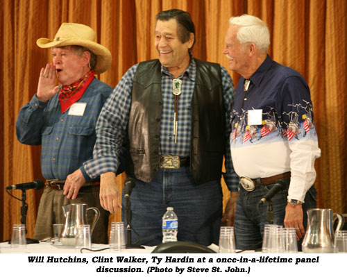 Will Hutchins, Clint Walker, Ty Hardin at a once-in-a-lifetime panel discussion.