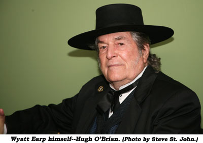 Watt Earp himself--Hugh O'Brian. (Photo by Steve St. John.)