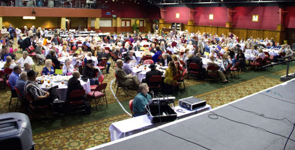 A great meal provided by Sam’s Town and a great time at the Saturday night banquet for some 400 people.