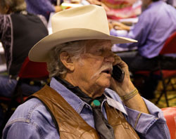 Don Collier (“Outlaws”, “High Chaparral”) moves into the cell phone age.