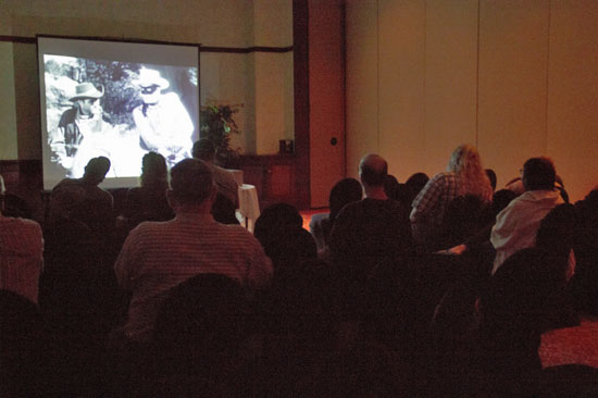 The film room was packed when episodes of the real “Lone Ranger” were screened.