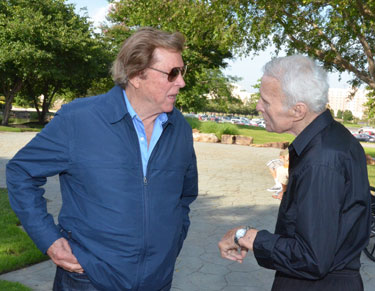 Edd Byrnes and Robert Conrad discuss old times at Warner Bros.