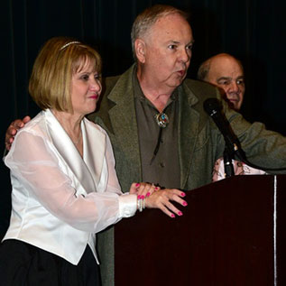 Boyd Magers is always happy to extol the behind the scenes work the ever cute and helpful Bonnie Boyd provides for the festival. No one has any idea the time and effort Bonnie puts into making the Memphis Film Festival a success. 